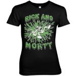 Rick And Morty Splash Girly Tee, T-Shirt
