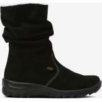 Vinter Svarta Fodrade boots från Rieker på rea Varmfodrade i storlek 36 med Klackhöjd 3cm till 5cm i Mocka för Damer 
