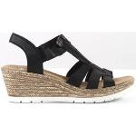 Rieker Kilklackade sandaler 619C1-00 svart