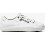 Vita Skinnsneakers från Rieker i storlek 36 med Snörning i Läder för Damer 