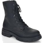 Svarta Ankle-boots från Rieker på rea med Snörning i Syntet för Damer 