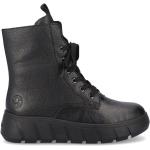 Svarta Ankle-boots från Rieker på rea med Snörning i Läder för Damer 