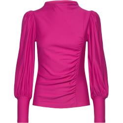 Rifagz Puff Blouse Tops Blouses Long-sleeved Pink Gestuz