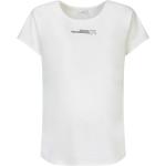 Rockiga Beige Kortärmade Tränings t-shirts på rea i Storlek M med Båtringning för Damer 