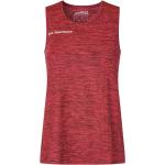 Rockiga Röda Ärmlösa Tränings t-shirts i Storlek XS i Material som andas i Jerseytyg för Damer 