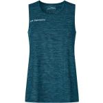 Rockiga Blåa Ärmlösa Tränings t-shirts i Storlek XS i Material som andas i Jerseytyg för Damer 