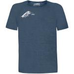 Rockiga Blåa Kortärmade Tränings t-shirts på rea i Storlek M i Material som andas i Jerseytyg för Herrar 