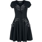 Rockabella - Gothic Kort klänning - Black Widow Dress - S 4XL - för Dam - svart/vit