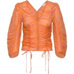 Orange Långärmade Långärmade blusar från Rodebjer i Storlek XS för Damer 