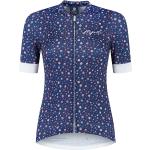 Sommar Blommiga Blåa Kortärmade Golftröjor från Rogelli i Storlek L i Polyester för Damer 