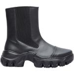 Veganska Svarta Chelsea-boots från Rombaut på rea med rundad tå i Läder för Damer 
