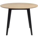 Svarta Runda matbord från Skånska Möbelhuset med diameter 105cm i Ek 