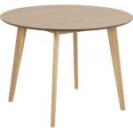 Runda matbord från Skånska Möbelhuset med diameter 105cm i Ek 