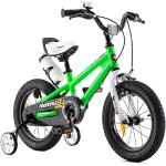 Gröna Cyklar med stödhjul från RoyalBaby i 16 tum för Flickor 