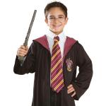 Flerfärgade Harry Potter Gryffindor Slipsar från Rubie's i Storlek S för Herrar 