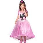 Silvriga Barbie Prinsessdräkter för barn med paljetter från Rubie's i Satin 