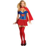 Beige Supergirl Superhjältar kostymer från Rubie's i Storlek S för Damer 