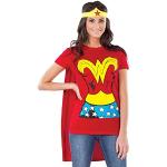 Röda Wonder Woman Maskeradhattar från Rubie's i Storlek M för Damer 