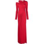 Maxilånga Röda Långärmade Cut out klänningar Asymmetriska från Alexander McQueen i Storlek XL för Damer 