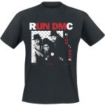 Rockiga Svarta Run DMC Band t-shirts i Storlek XL i Bomull för Herrar 