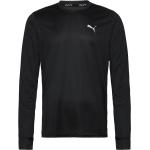 Svarta Långärmade Tränings t-shirts från Puma i Storlek XXL 