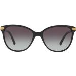 Rutiga Svarta Runda solglasögon från Burberry i Acetat för Damer 