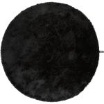Svarta Ryamattor på rea med diameter 80cm i Polyester 