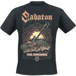 Svarta Ärmlösa Sabaton Band t-shirts i Storlek S i Bomull för Herrar 