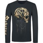 Sabaton Långärmad tröja - Barbed Wire Skull - S 4XL - för Herr - svart
