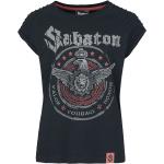 Svarta Sabaton T-shirts stora storlekar i Storlek M i Bomull för Damer 