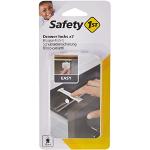 Safety 1st Barnsäkerhet för lådor och skåp, lådskydd, skåpskydd för spädbarn och barn, för enkel skruvning (7 stycken inklusive skruvar), vit