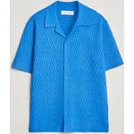 Blåa Kortärmade Kortärmade skjortor från Samsøe & Samsøe i Storlek M för Herrar 