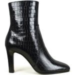 Svarta Ankle-boots från Saint Laurent Paris på rea med spetsig tå i Läder för Damer 