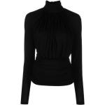 Svarta Långärmade Stickade tröjor från Saint Laurent Paris i Storlek L för Damer 