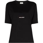 Svarta T-shirts från Saint Laurent Paris för Damer 