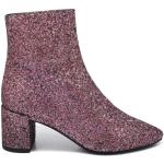 Rosa Ankle-boots med glitter från Saint Laurent Paris på rea i Läder för Damer 