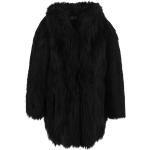 Svarta Fuskpälsjackor från Saint Laurent Paris i Lammskinn för Damer 