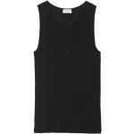Svarta Ärmlösa T-shirts från Saint Laurent Paris för Damer 