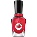 Sally Hansen Miracle Gel nagellack hemma gelmanikyr, Off with her Red" röda nyanser – 14,7 ml