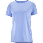 Salomon Outline Summer SS skjorta Dam blå 2022 XS T-shirts & Kortärmade Vardagströjor