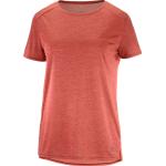 Salomon Outline Summer SS skjorta Dam röd 2022 XS T-shirts & Kortärmade Vardagströjor