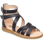 Sandals - Flat - Open Toe - Clo Black ANGULUS