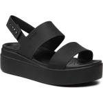 Svarta Sandaletter med kilklack från Crocs för Damer 
