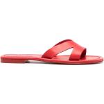 Röda Sandaletter från KENZO på rea i storlek 36 med Slip-on med öppen tå i Läder för Damer 