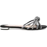 Svarta Sandaletter med strass från Aquazzura på rea i storlek 37,5 med Slip-on i Läder för Damer 