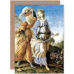 Sandro Botticelli Judith With The Head Of Holofernes fin konst gratulationskort plus kuvert tomt inuti