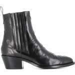 Svarta Fodrade boots från SARTORE med spetsig tå med Klackhöjd 5cm till 7cm i Läder för Damer 