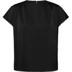 Svarta Kortärmade Kortärmade blusar från Calvin Klein i Storlek XS i Satin för Damer 
