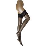 Satin Touch 20 Stay Up Lingerie Stay-ups Black Wolford
