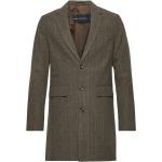 Sb Overcoat Herringb Brown French Connection